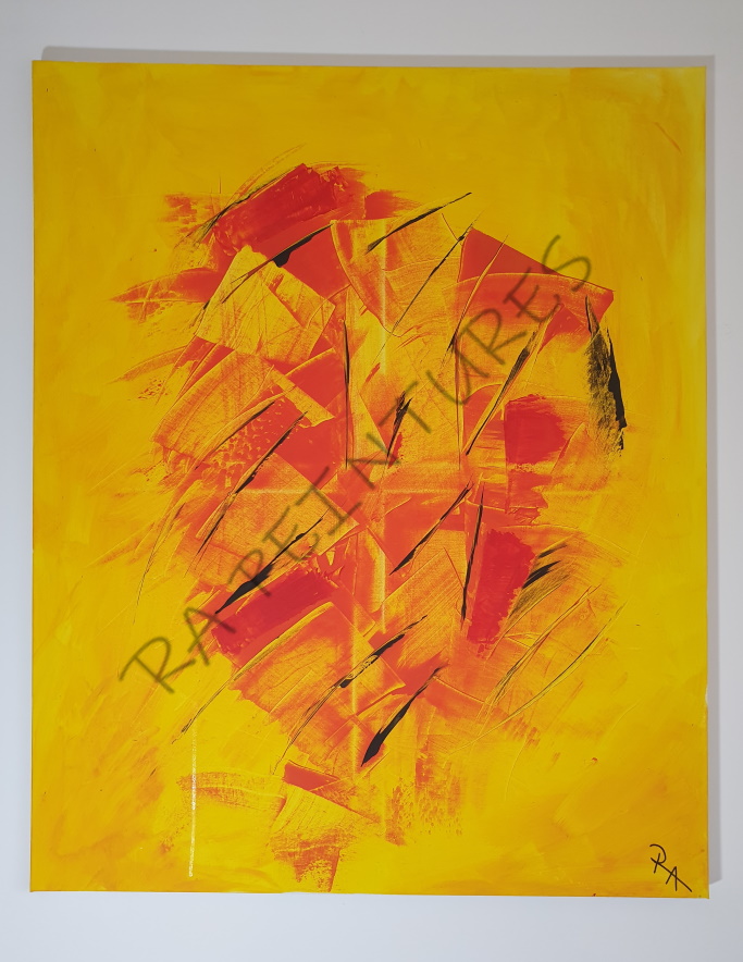 peinture abstraite 100x81 - Rédemption par RA - artiste peintre RA
